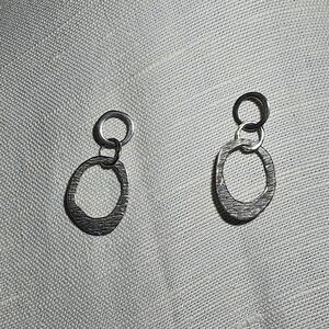 Silpada Textured Sterling Silver Circle Earrings